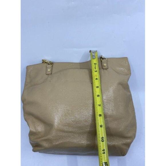 michael kors shopping tan patent leather tote - Picture 4 of 10
